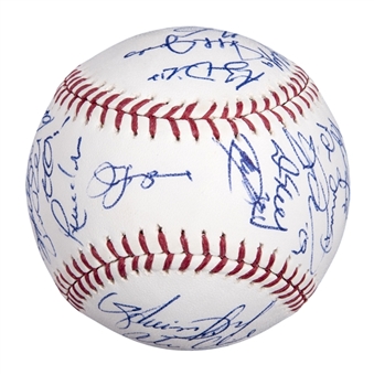 2012 American League Champion Detroit Tigers Team Signed 2012 Official World Series Baseball With 34 Signatures Including Cabrera, Verlander & Leyland (PSA/DNA)